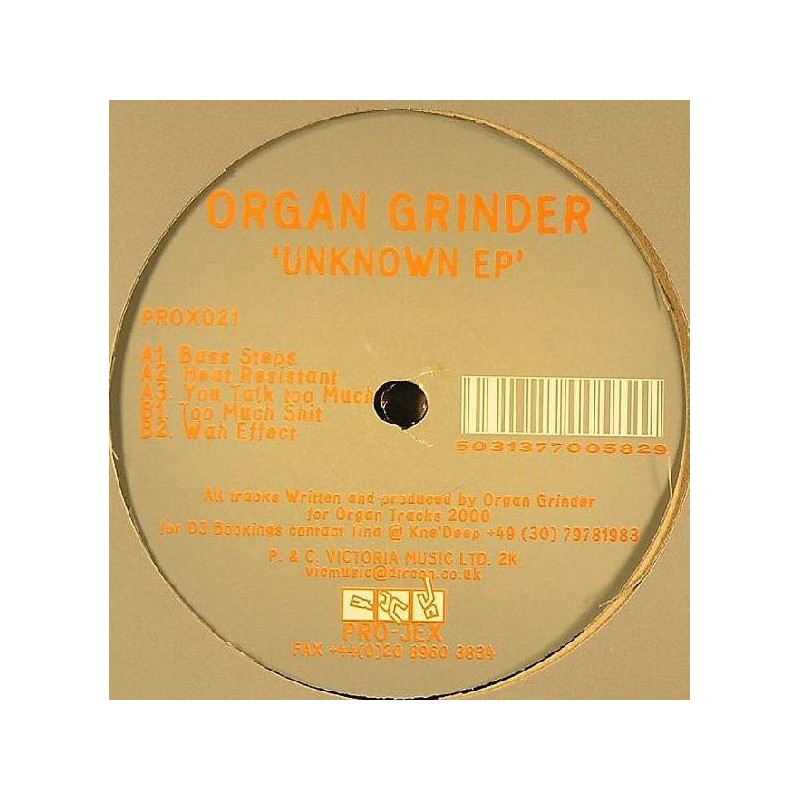 Organ Grinder - Unknown EP